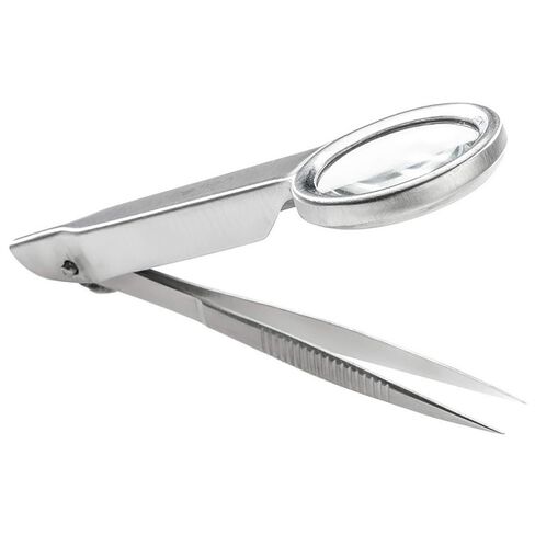 SURGICAL ONLINE Magnifying Tweezers - Splinter Forceps with Magnifier - First Aid in Saudi Arabia