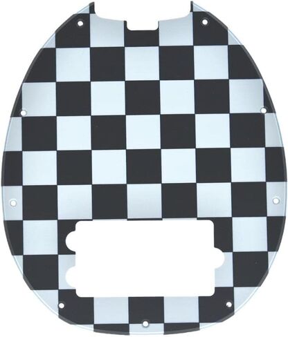 Dopro Black/White Grid Bass Pickguard مناسب لنماذج Musicman الكلاسيكية المكونة من 4 أوتار StingRay bass in Kuwait