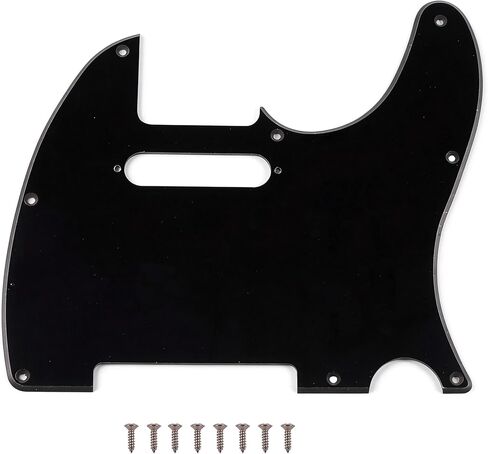 Tele Pickguard 8-Hole Std-Tele Style Guitar Pickguard لوحة خدش مع فتحات لولبية للتثبيت على Tele/Telecaster (أبيض، طبقة واحدة) in Kuwait