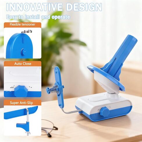Electric Yarn Winder，13 oz Electric Yarn Ball Winder for Crocheting，Automatic Yarn Spinner Wool Winder, Compact Yarn Cake Winder with Strong Tension Stepless Speed, Ideal Helper for Knitting Lovers in Kuwait