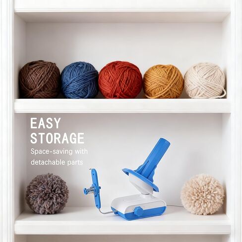 Electric Yarn Winder，13 oz Electric Yarn Ball Winder for Crocheting，Automatic Yarn Spinner Wool Winder, Compact Yarn Cake Winder with Strong Tension Stepless Speed, Ideal Helper for Knitting Lovers in Kuwait