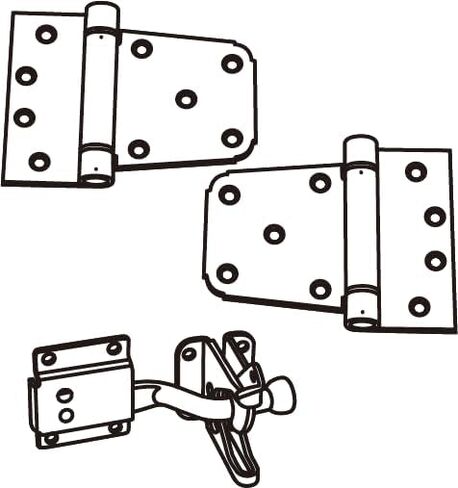 National Hardware N343-475 Self-Closing Gate Kit in Black in Saudi Arabia