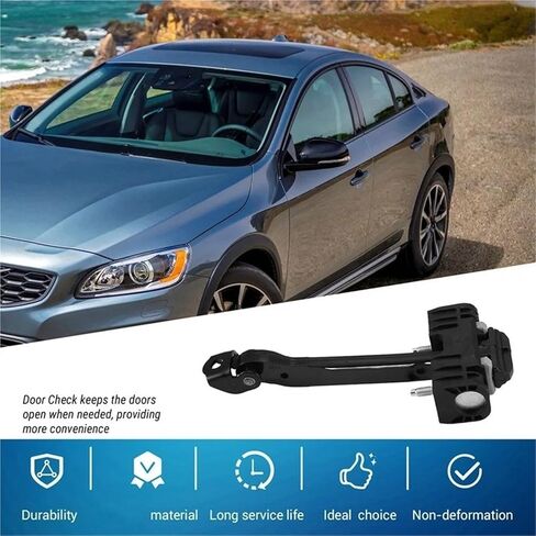 Car Door Hinge Check Strap, Bracket Stop, for Volvo, for XC60, for S60 V70 XC70 S80 2007-2018 1Pair Front Rear Door Check Hinge Strap Limit Rod Stop 32198467 31298466 Check Strap Limitery in Saudi Arabia