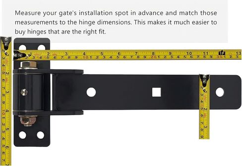 Heavy Duty Gate Hinges 13", 900 LBS Load Capacity Carbon Steel Strap Hinges with Ball Bearings for Smooth Swing, Bolt/Weld-On for Wooden/Metal Gates, Barn, Fence, Sheds Doors, 2Pcs(Patent Pending) in Kuwait