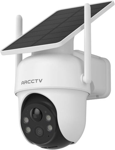 Security Cameras Wireless Outdoor, 4 Cam-Kit, 4MP Solar Security Camera Wireless System with 360° Pan & Tilt, HD Color Night Vision, Motion Detection, 64GB Memory Card, No Monthly Fee in Saudi Arabia