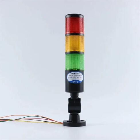 Black Shell 24V 3 Tower Industrial Signal Tower Safety Stack Alarm Light Led Foldable Buzzer Caution Warning Lamp for Machines in Saudi Arabia
