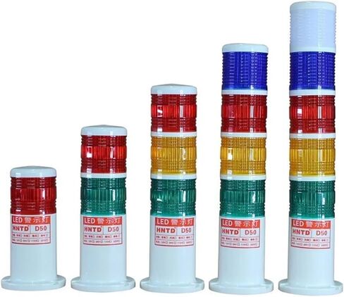 3 Colors Industrial Signal Tower Safety Stack Alarm Light lamp LED Red Green Yellow Lamp LED Plastic Indoor 3 Layer Barrel Type(3 Layer) in Saudi Arabia