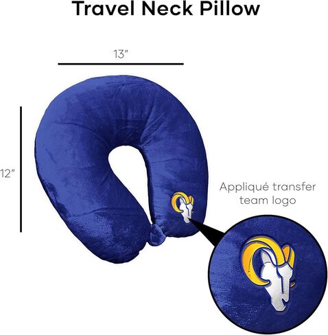 Northwest NFL Los Angeles Rams Neck Pillow, 12" x 13", Royal in Saudi Arabia