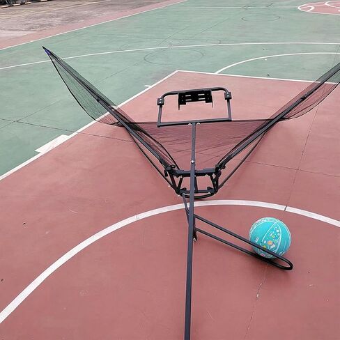 جهاز تدريب كرة السلة ريبوندر مع نظام إرجاع الكرة بزاوية 180 درجة ومسار دوار، معدات تدريب كرة السلة شديدة التحمل in Kuwait
