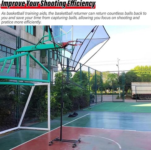 Basketball Rebounder for Park & Outdoor Courts - Portable Design with Carry Handle, Durable Materials Stand Up to Public Use and Variable Weather in Saudi Arabia