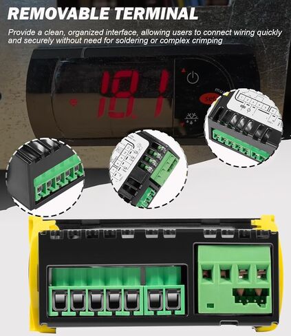 PZGXS0J111 Temperature Controller, Digital Thermostat with 2 NTC Temperature Sensor Probe Fit for Carel and All Refrigerator Types, 115V in Saudi Arabia