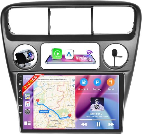 Roinvou [2g+64g] Android 13 Car Stereo لـ Honda Accord 6 1998-2003 مع Carplay Android Auto ، 9 بوصة دعم راديو سيارة GPS/WiFi/Bluetooth/26UI/الصوت/SWC/كاميرا احتياطية in Kuwait