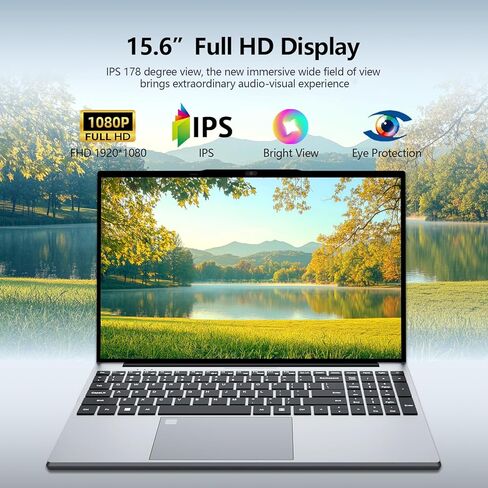 2025 جهاز كمبيوتر محمول ، 15.6 "كمبيوتر محمول مع 16 جيجابايت DDR4 512GB SSD ، N5095 رباعي النواة حتى 2.9 جيجا هرتز ، محمول محمولة مع لوحة مفاتيح الإضاءة الخلفية ، بصمات الأصابع ، FHD 1920 * 1200 ، WIFI5 ، BT4.2 ، ورب 11 Pro Pro 11 in Kuwait