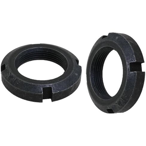 Heyous 2PCS Black 4 Slot Slotted Round Nut M30x1.5mm High Hardness Steel Locking Nut Suitable for Rolling/Sliding Bearing Shaft Pump Valve in Saudi Arabia