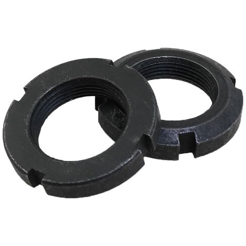 Heyous 2PCS Black 4 Slot Slotted Round Nut M30x1.5mm High Hardness Steel Locking Nut Suitable for Rolling/Sliding Bearing Shaft Pump Valve in Saudi Arabia