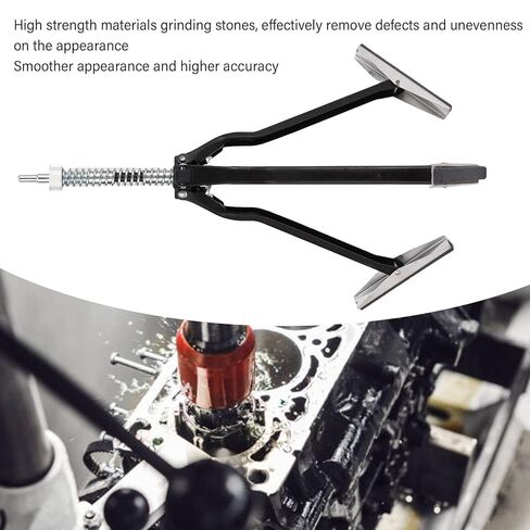 Eujgoov Engine Cylinder Hone Tool Adjustable Cylinder Deglazer Piston Honer Diameter 2.24in-9.84in 220 Grit with 3Pcs 4in Long Stones Metal Alloy and Carborundum in Saudi Arabia