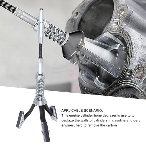 Cylinder Hone Tool:Professional 3 Claw Steel Deglazer,for Inner Diameter Grinding,Essential Cylinder Tool Replacement Parts,Enhance Durability in Saudi Arabia