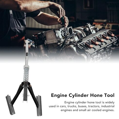 Fdit Engine Cylinder Hone, 3 Piece 220 Grit Deglazing Tool for 1.25-3.5 Inch Cylinder Bores Automotive Engine Repair in Saudi Arabia