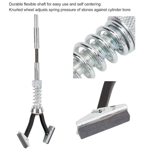 3 Jaws Adjustable Engine Cylinder Hone Set - Efficient Deglazer for 3/4in to 7in Diameter Cylinder Holes, Durable Metal Construction for Reliable Performance in Kuwait