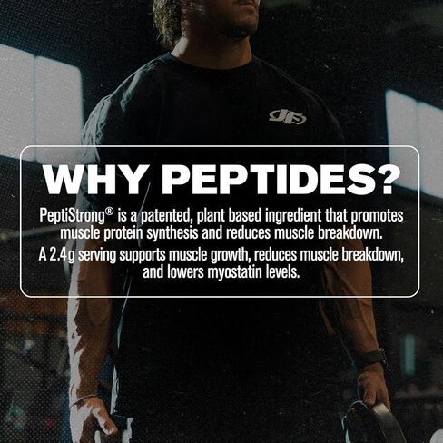 Jacked Factory Creatine + Peptides - Creatine Monohydrate and PeptiStrong Peptides for Muscle Growth and Reduced Muscle Breakdown - Unflavored - 50 Servings in Kuwait