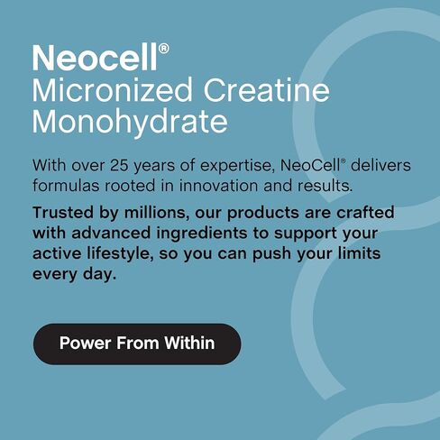 NeoCell Creatine Monohydrate Powder | 1.1 lb | Unflavored | Micronized Supplement | for Women and Men in Kuwait