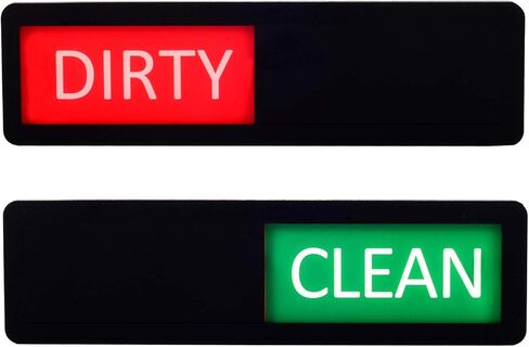 Dishwasher Magnet Clean Dirty Dishwasher Sign, 7X 2 Inches, Black in Saudi Arabia