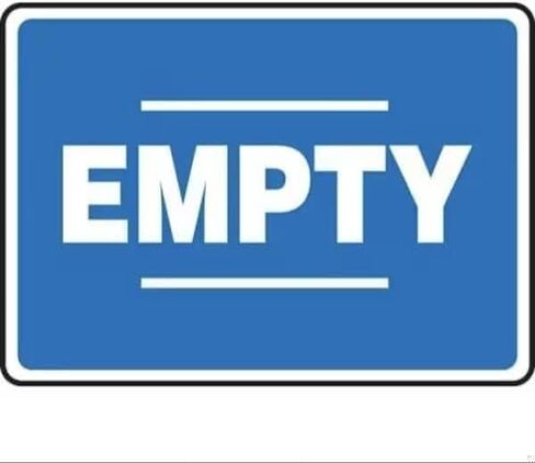 CHEMICAL DRUM SIGN EMPTY 10 in X 14 in, Mfr: MCPG527XT-A in Saudi Arabia