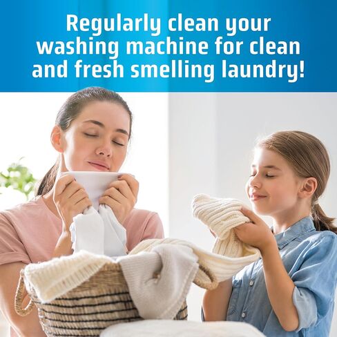 MIGHTY CLEAN Washing Machine Cleaner Tablets 24 Pack - 1 Year Supply, Septic Safe Washing Machine Cleaning Tablets, Washer Cleaner Tablet, Works with All Washers Including HE in Kuwait