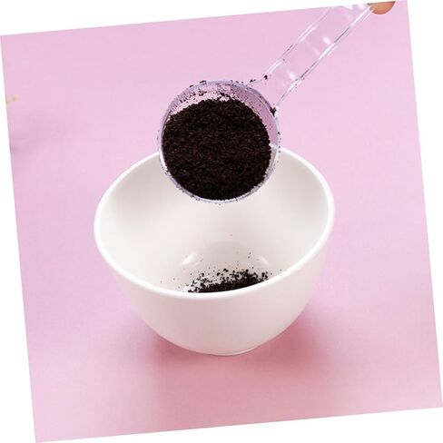 5Pcs Transparent Facial Mask Measuring Scoops Powder Spoons for Beauty Tools Lightweight and Easy to Clean for Laboratories and Kitchens in Saudi Arabia