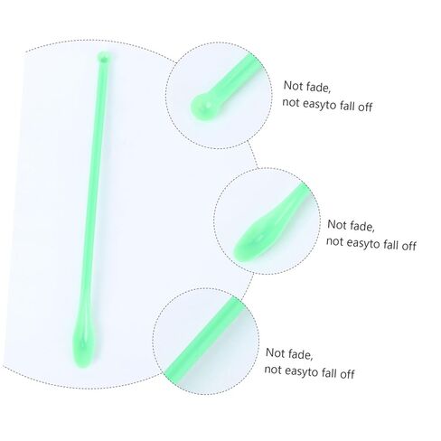 VALICLUD 100Pcs Plastic Sampling Spoons Green Mixing Scoops for Laboratory Use for Powder and Granule Measurement and Versatile Spatulas for Home Lab and Restaurant in Saudi Arabia
