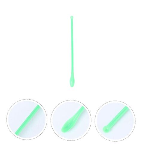 VALICLUD 100Pcs Plastic Sampling Spoons Green Mixing Scoops for Laboratory Use for Powder and Granule Measurement and Versatile Spatulas for Home Lab and Restaurant in Saudi Arabia