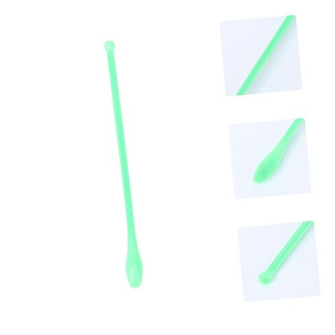 VALICLUD 100Pcs Plastic Sampling Spoons Green Mixing Scoops for Laboratory Use for Powder and Granule Measurement and Versatile Spatulas for Home Lab and Restaurant in Saudi Arabia