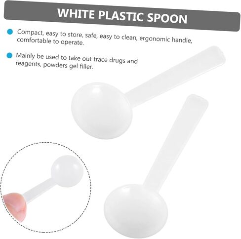 100Pcs Plastic Smidgen Spoons Micro Measuring for Durable Utensils Ergonomic Design for Easy in Saudi Arabia