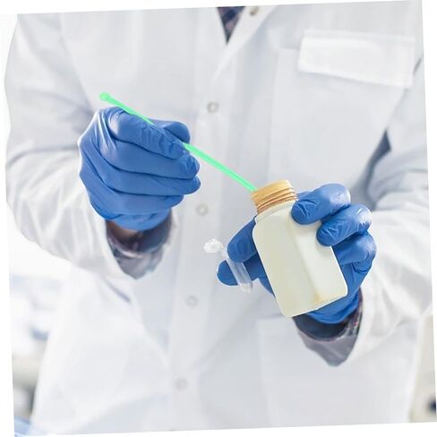 VALICLUD 100 PCS Plastic Laboratory Mixing Spoons Sampling Scoops and Spatulas for Powders and Gel for Chemical Experiments and Lab Use in Kuwait