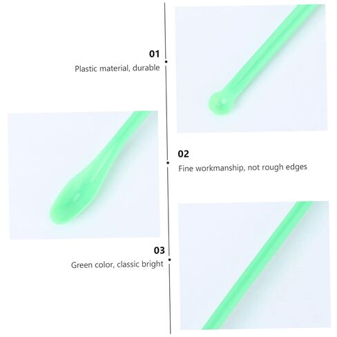 VALICLUD 100 PCS Plastic Laboratory Mixing Spoons Sampling Scoops and Spatulas for Powders and Gel for Chemical Experiments and Lab Use in Kuwait