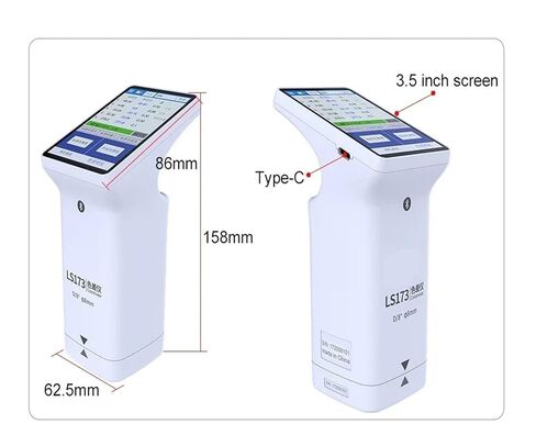 مقياس الألوان المحمول LS173 D/8 درجة محلل الألوان الرقمي مع شاشات اللمس 8 مم لطلاء السيارات البلاستيك حساسية عالية، خطأ منخفض in Kuwait