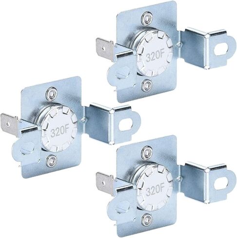 Romalon Thermal Cut Off Fuse DC96-00887A WP35001193 متوافق مع Samsung Dryer Assembly Bracket Thermostat استبدال الجزء DC96-00887C 2074129 AP5966894 - حزمة من 3 in Saudi Arabia