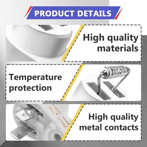 3 قطع مفتاح قطع حراري 152 درجة مئوية متوافق مع Raypak 005899F وZodiac R0012200، مفتاح تشغيل سخان حمام السباحة، مجموعة استبدال الصمامات الحرارية لقطع غيار سخان حمام السباحة وملحقاتها لـ Raypak in Kuwait