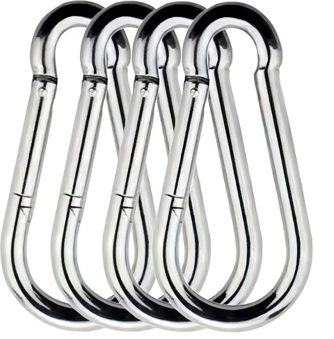 4 قطع من مشابك حلقة التثبيت شديدة التحمل، خطاف زنبركي لمنع الصدأ المجلفن مقاس 3.15 بوصة للصالة الرياضية، والمشي لمسافات طويلة، وسلاسل الحيوانات الأليفة، والتخييم، وتعليق النباتات، وحلقة مفاتيح، بوزن 440 رطلًا in Kuwait