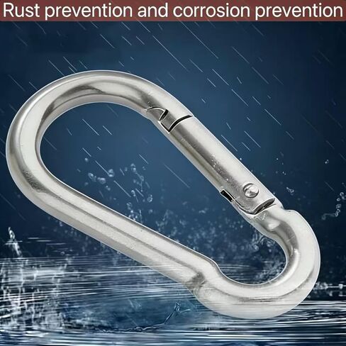 4 قطع من مشابك حلقة التثبيت شديدة التحمل، خطاف زنبركي لمنع الصدأ المجلفن مقاس 3.15 بوصة للصالة الرياضية، والمشي لمسافات طويلة، وسلاسل الحيوانات الأليفة، والتخييم، وتعليق النباتات، وحلقة مفاتيح، بوزن 440 رطلًا in Kuwait