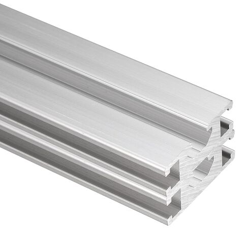 uxcell 2Pcs 550mm 1030 Aluminum Extrusion Profile, European Standard Anodized Linear Rail for 3D Printer Part, CNC Machine, Linear Rail Guide, Silver in Saudi Arabia