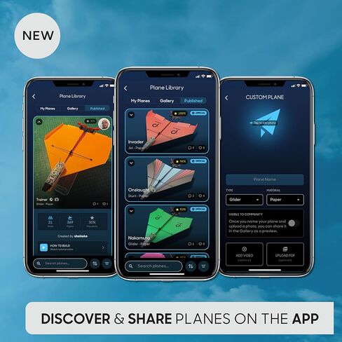 Powerup New Starflux DIY Balsa Wood RC Airplane Kit - Build & Fly Smartphone Plane 4.0 | صنع في الولايات المتحدة الأمريكية ، تصميم 2 في 1 ، طقم STEM للمراهقين والهواة in Kuwait