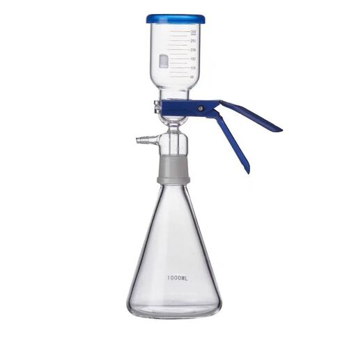 5PCS 250-5000ml Vacuum Filter Apparatus | Laboratory Glass Filter for Sand Core Liquid Solvent Membrane Filtration(250ml) in Saudi Arabia