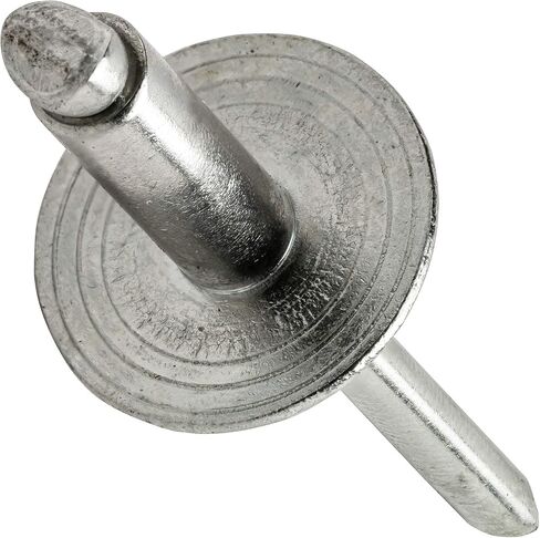 Fastenere Large Flange Pop Rivets - 1/8" x 1/4" (50 Pack) Heavy Duty, Stainless Steel Blind Rivets, Open End 4-4 Grip Range .188" - .250", Corrosion Resistant, High Tensile & Shear Strength in Saudi Arabia