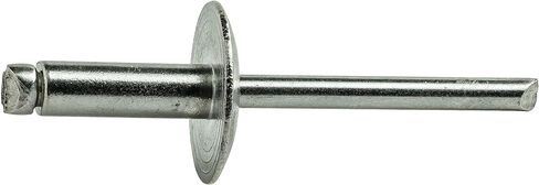 Fastenere Large Flange Pop Rivets - 1/8" x 1/4" (50 Pack) Heavy Duty, Stainless Steel Blind Rivets, Open End 4-4 Grip Range .188" - .250", Corrosion Resistant, High Tensile & Shear Strength in Saudi Arabia