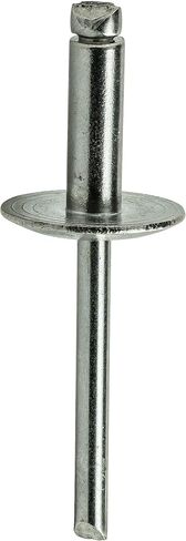 Fastenere Large Flange Pop Rivets - 1/8" x 1/4" (50 Pack) Heavy Duty, Stainless Steel Blind Rivets, Open End 4-4 Grip Range .188" - .250", Corrosion Resistant, High Tensile & Shear Strength in Saudi Arabia