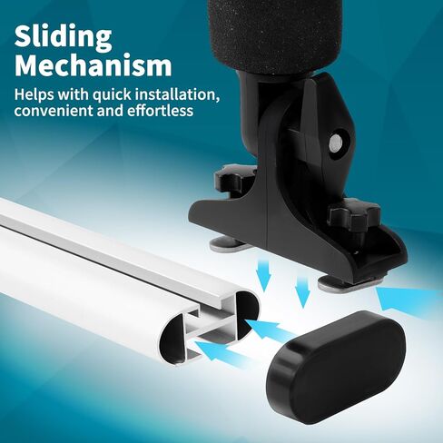 Kayak Trolling Motor Mount,Aluminum Outboard Motor Bracket Holder Kit for Fishing Kayak,Universal Scupper Holes & Track System,No Drill Installation,Rust-Proof & Adjustable in Kuwait