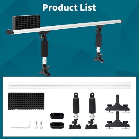 Kayak Trolling Motor Mount,Aluminum Outboard Motor Bracket Holder Kit for Fishing Kayak,Universal Scupper Holes & Track System,No Drill Installation,Rust-Proof & Adjustable in Kuwait