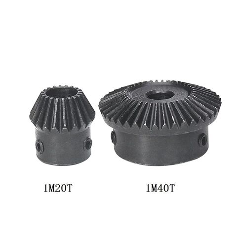 Single 1:2 Bevel Gear 1Mod 20/40Teeth Transmission Gear 90 Degrees Bore 6-15mm 1Pcs(15mm,20 Teeth) in Saudi Arabia