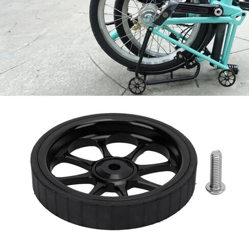 Tbest Easy Wheels Kugellager,Rolling Wheels Easy,Folding Easy Wheel,Aluminum Alloy Easywheel 82mm Widened Bearing Easy Wheel for 3sixty Folding(Black) in Saudi Arabia